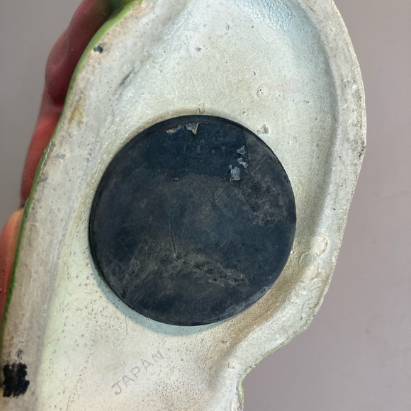 Vintage piggy bank girl pink donkey Japan some paint missing see pictures - Picture 5 of 6